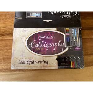 New Calligraphy Pen Set "Mont Marte" 33 Pieces Art Supplies Ink 4 Pens